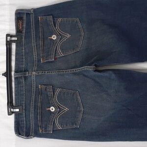 Levi's 545 Jeans Women Size 14M Flap Pockets Low Booth Cut Dark Wash